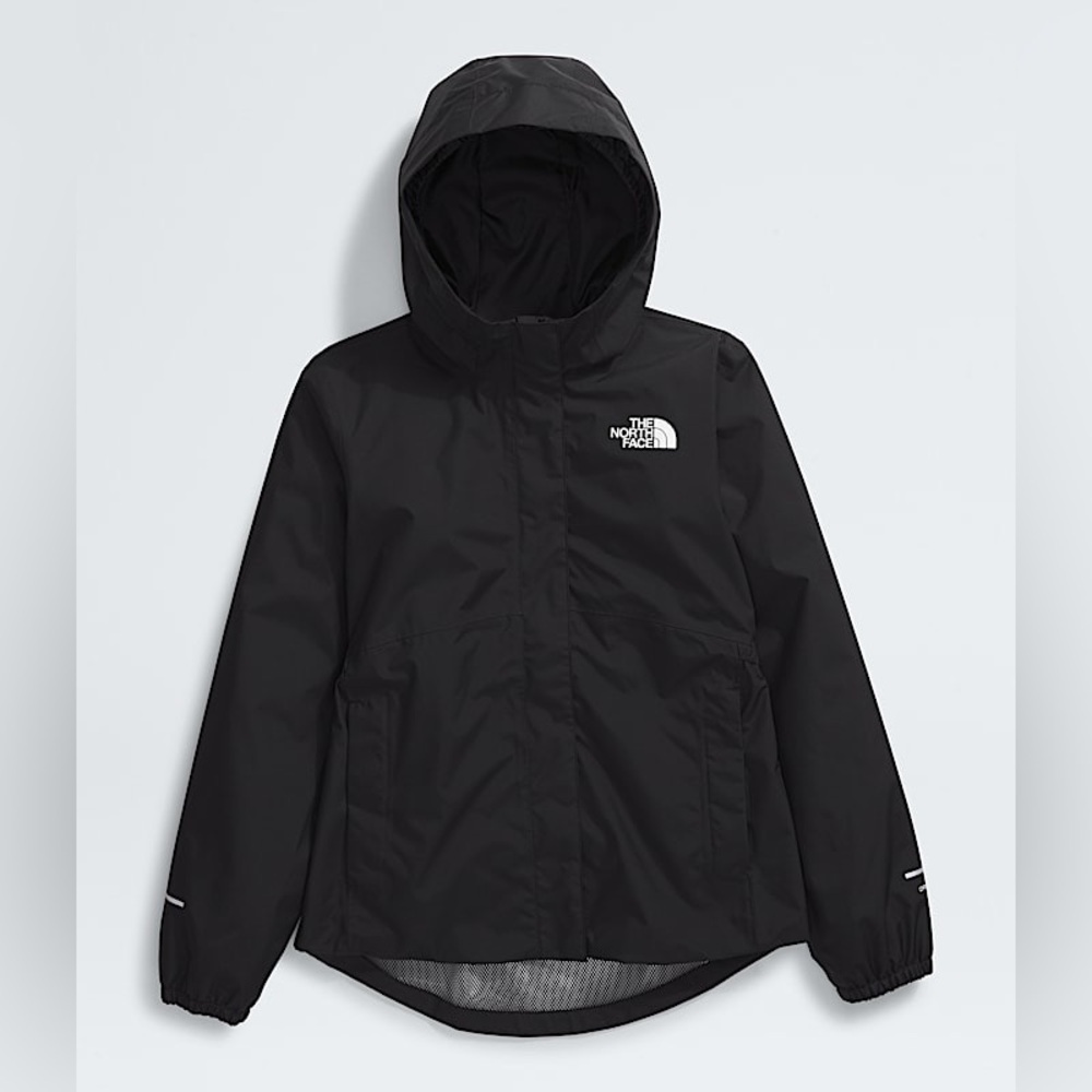 The North Face Girls’ Antora Waterproof Rain Jacket black 12 Large